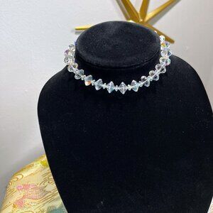 1950s Vintage Aurora Borealis Crystal Choker